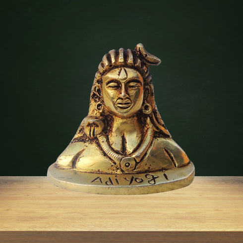 Brass Aadiyogi Statue 0.26Kg
